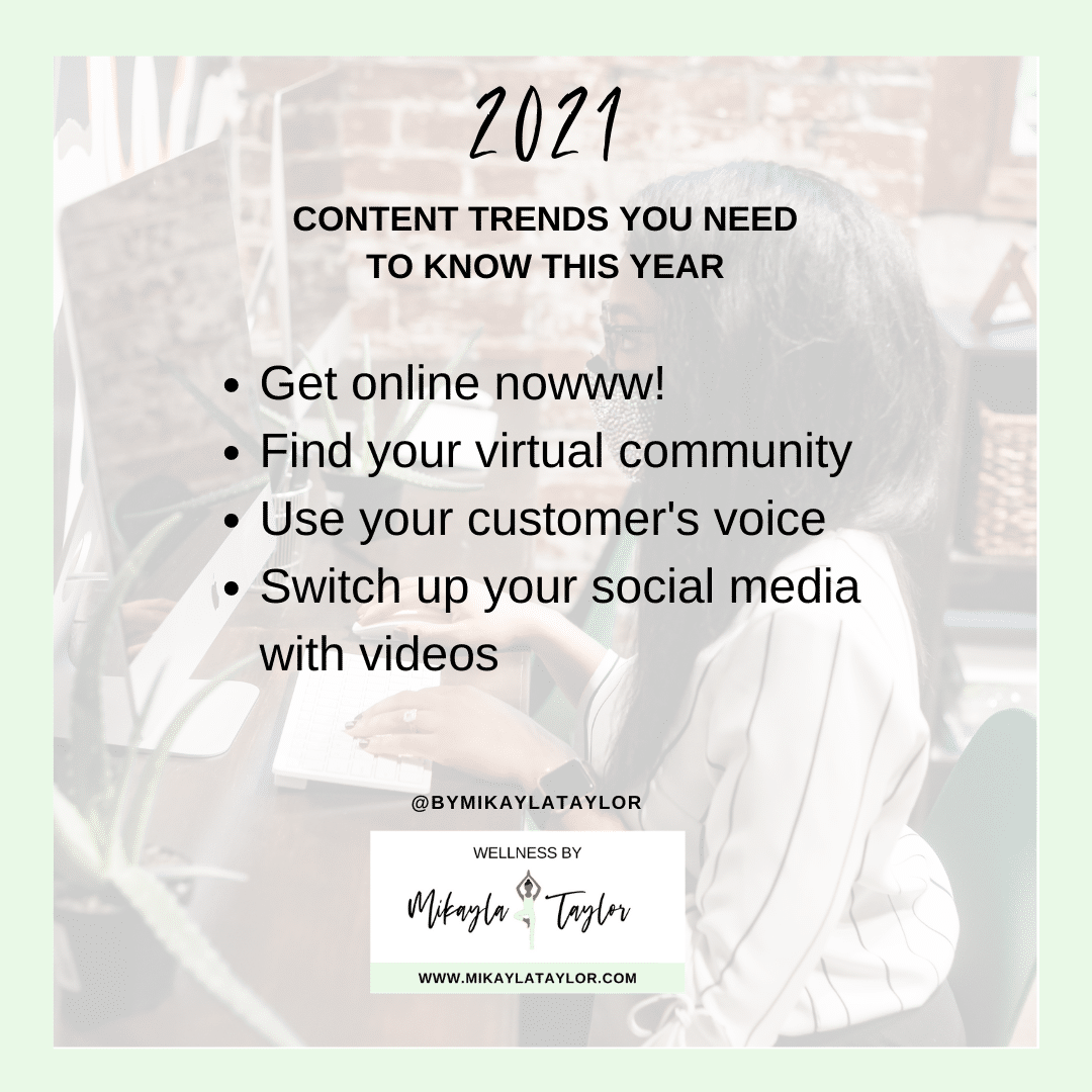 2021 Online Wellness Content Trends