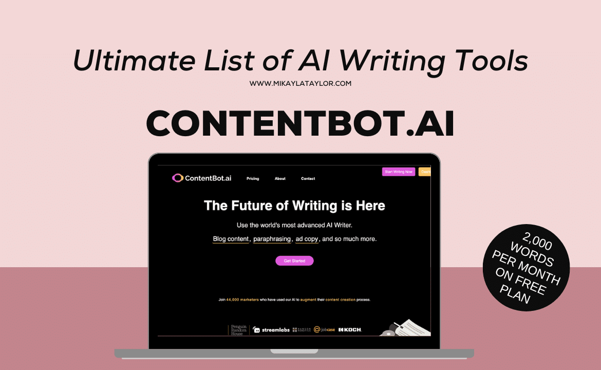 Ultimate List of AI Writing Tools - ContentBot.Ai