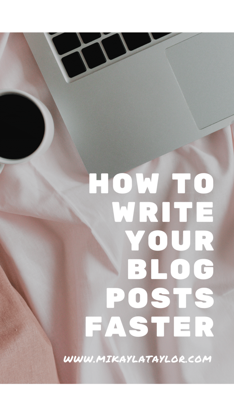 How to Write Blog Posts Faster - Mikayla Taylor