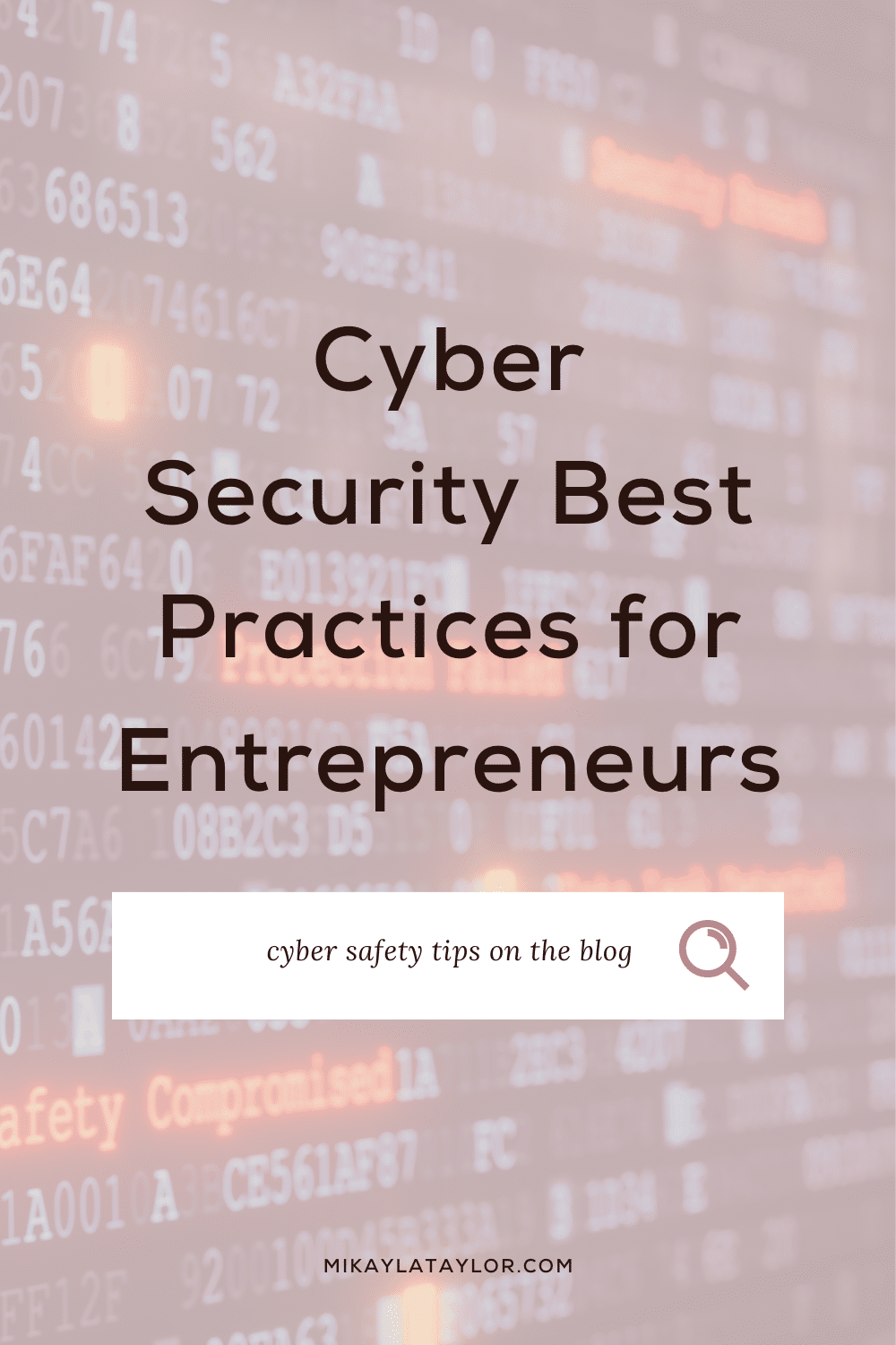 cyber security best practices for entrepreneurs pinterest mikaylataylor.com