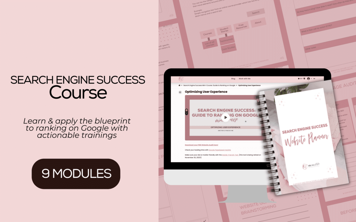 search engine success mockup mikaylataylor.com